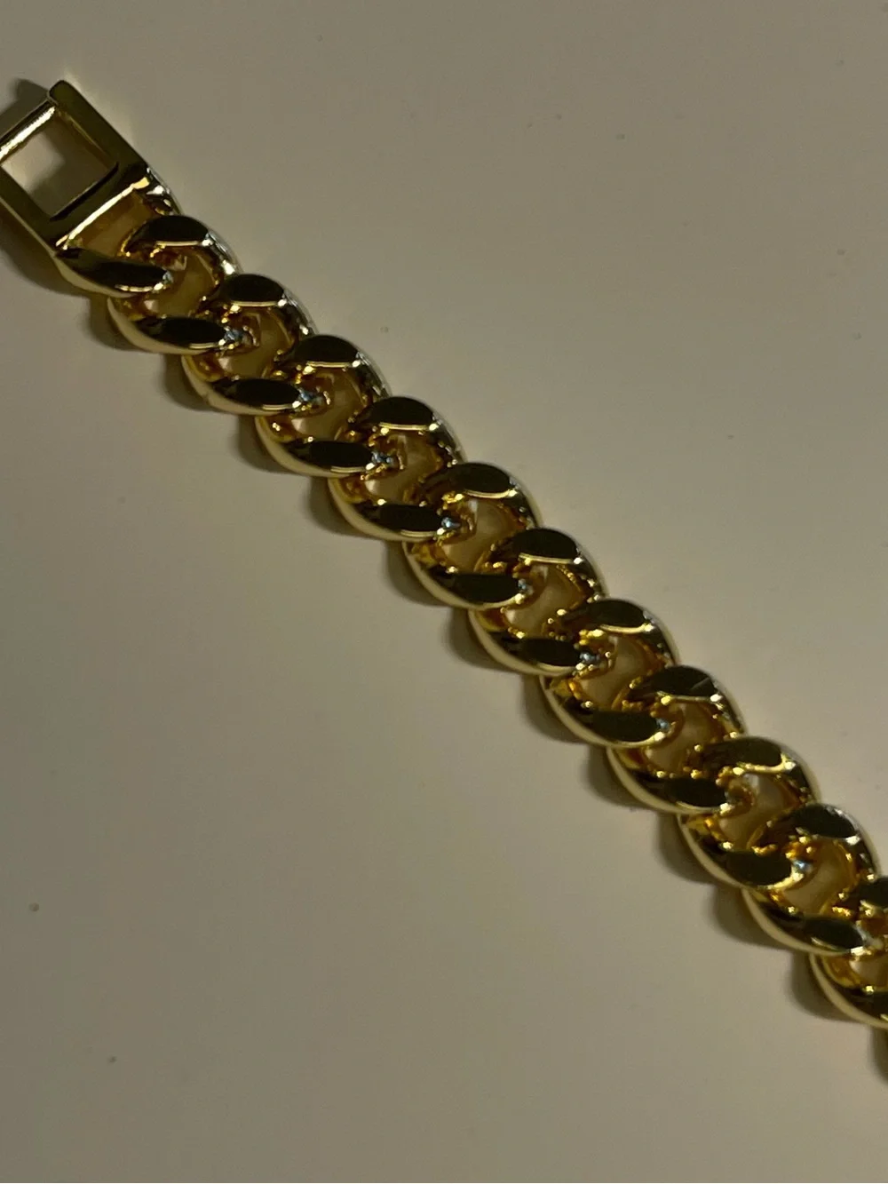 Gold-Tone Cuban Link ID Bracelet WOMEN